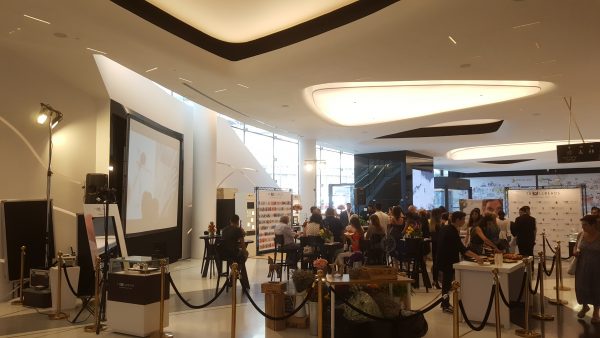 הגברה תאורה והקרנה לאירוע שיווק לחנות יהלומים חדשה קניון גנדי תל אביב